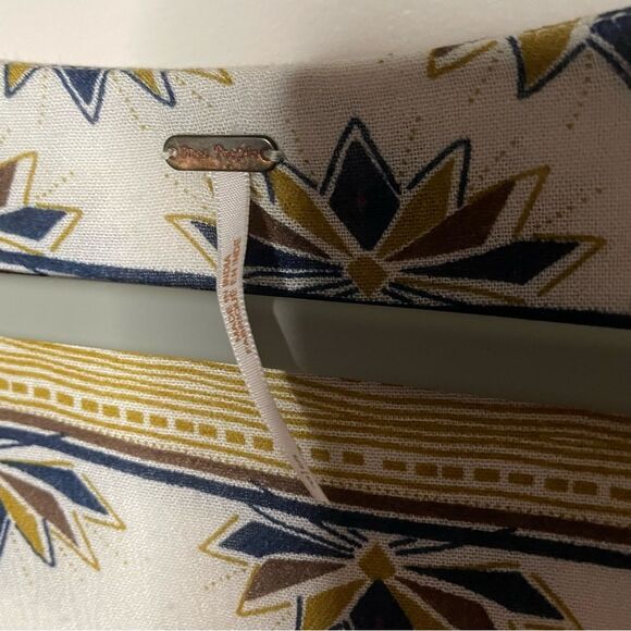 Free People Moonlight Drive Mini Boho Peasant Dress Ivory Small - Picture 4 of 14